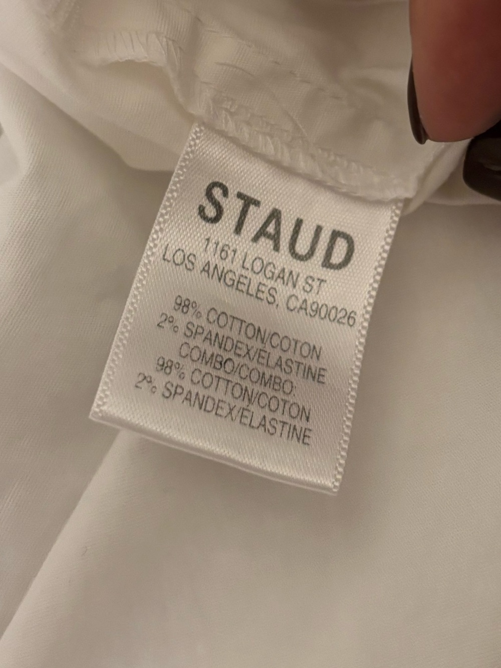 STAUD White Tiered Midi Dress Multicolor Trim Yellow Straps Size Medium - Picture 5 of 6